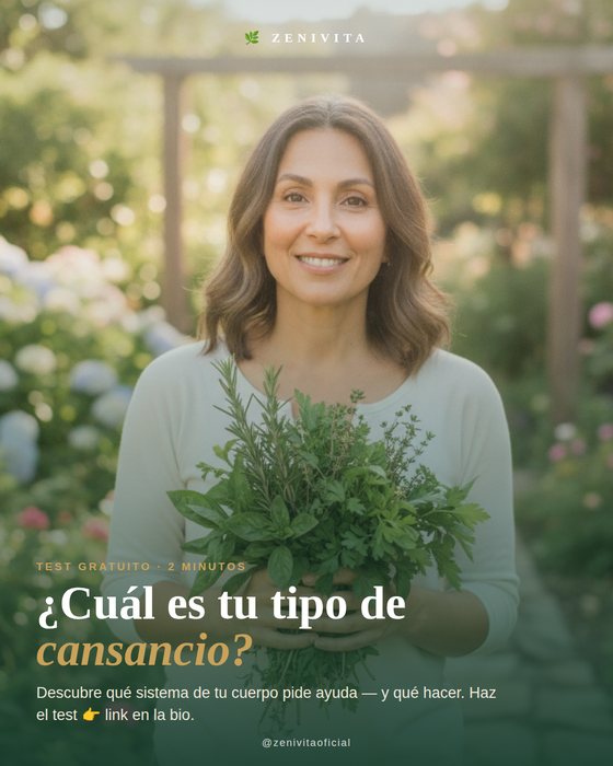 Publicación de Zenivita invitando al test gratuito